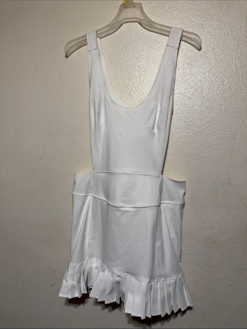 FP Movement by Free People White Pleated-Hem Tennis Dress